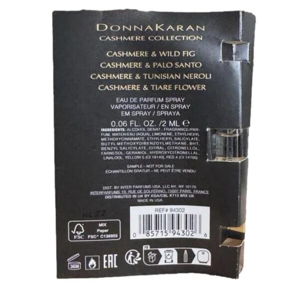 2 PACK - Donna Karan Cashmere Tunisian Neroli EDP 2 mL each 2-Pc Sample Set NEW - Picture 3 of 3